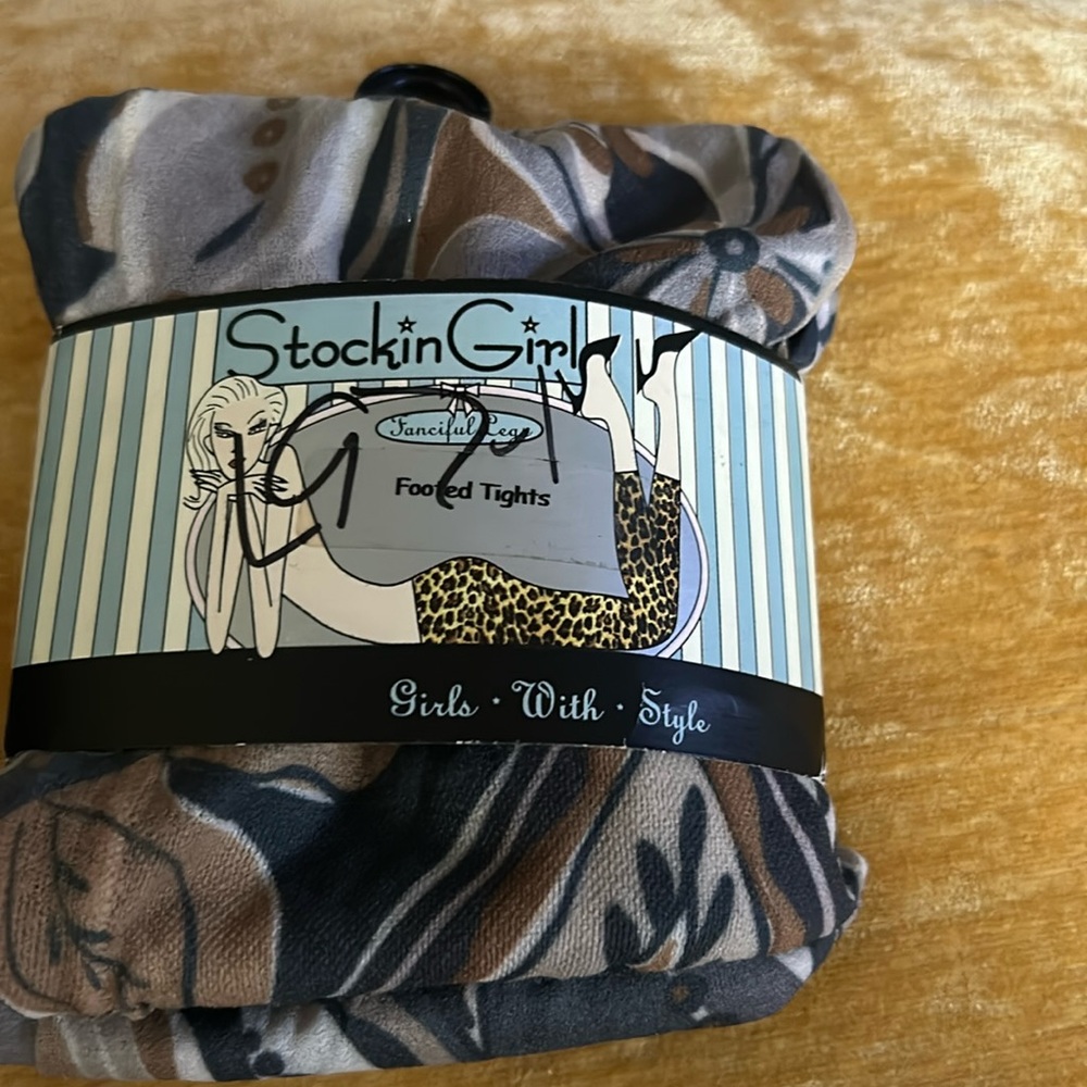 Stocking Girl…Printed Footed Tights